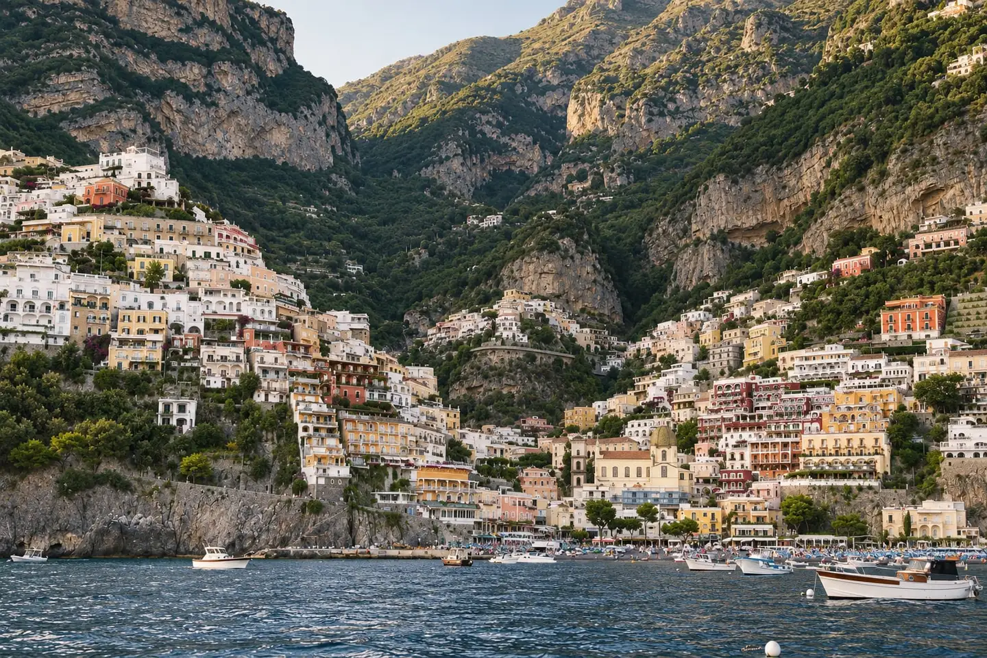 The Amalfi coast tumbling to the sea, Campania