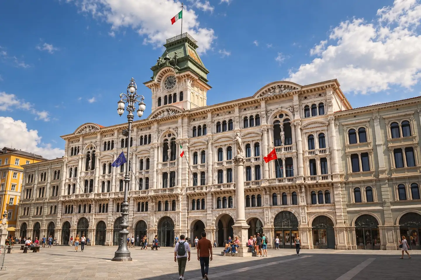 Piazza Unità d'Italia opening to the sea in Trieste